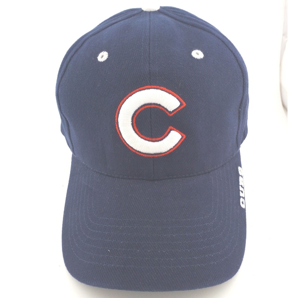 Twins Enterprise MLB Chicago Cubs Baseball Cap Mens Navy Blue Strapback Hat